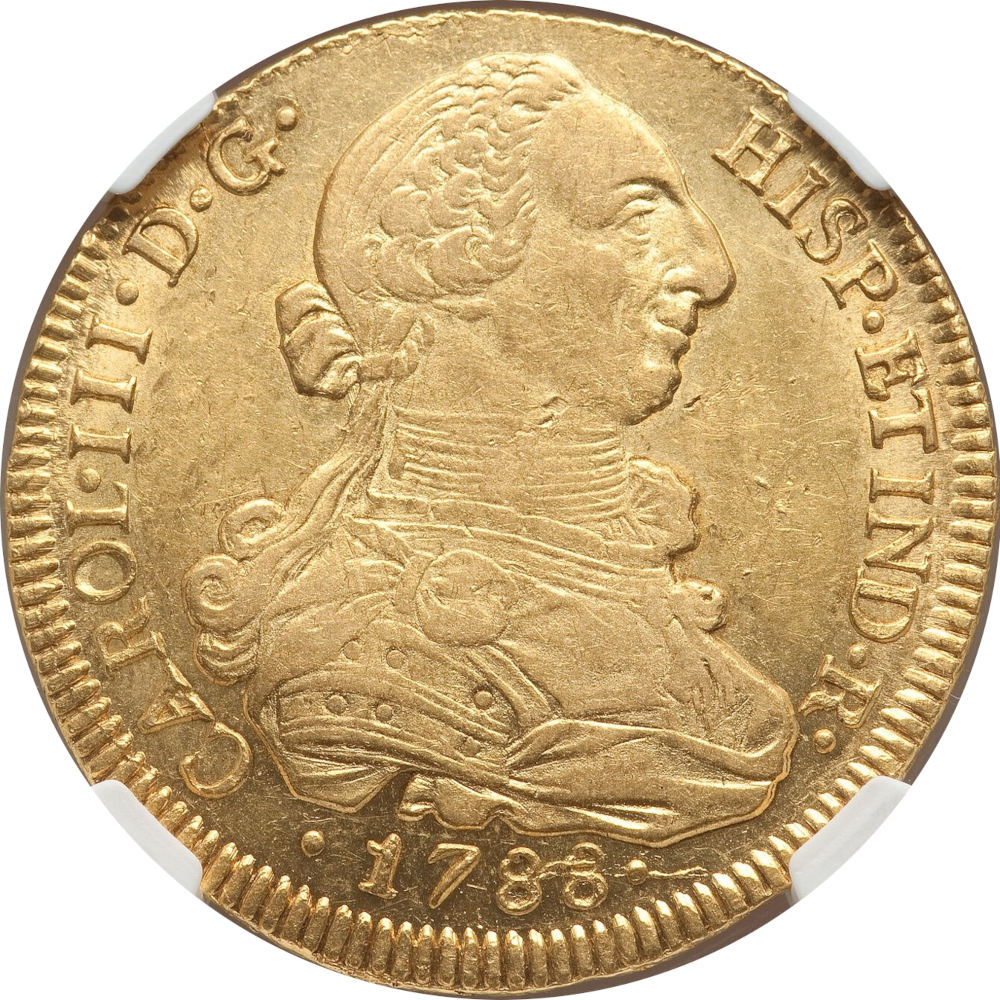 1788-8-Escudos-Chile-Santiago-Mint-#1-And-#2---US-Legal-Tender-Until-1857